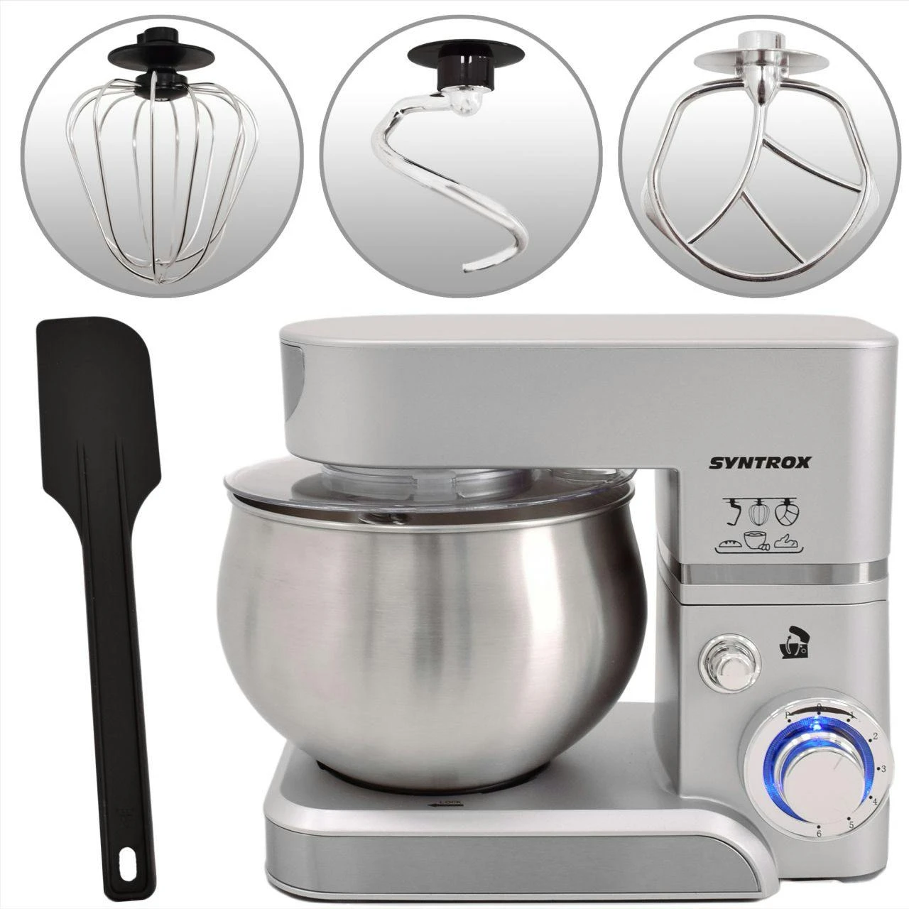 Küchenmaschine Paris Edelstahl 12 Liter Küchengerät & Fleischwolf 8 Küchenmaschine Paris Edelstahl 12 Liter Küchengerät & Fleischwolf – Bild 6