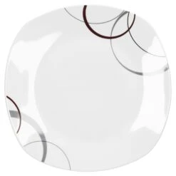 6er Set Essteller Flach Palazzo 25cm - Speiseteller Aus Weißem Porzellan Mit Dekor-Kreisen In Grau Und Dunkelrot 15 6er Set Essteller Flach Palazzo 25cm - Speiseteller Aus Weißem Porzellan Mit Dekor-Kreisen In Grau Und Dunkelrot -Heimische Küche 0ff84fc4 a670 41c4 b2bf 5fab32f586c5