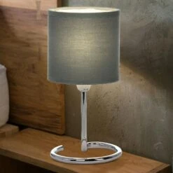 Nacht Tisch Leuchte Geflecht Beistell Lese Wohn Zimmer Beleuchtung Chrom Lampe Globo 24696 -Heimische Küche 17c7b055 f830 4205 a505 3dd461a5f482