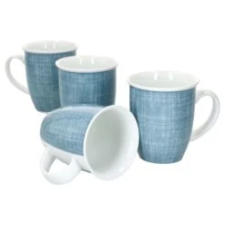 4er Set Kaffeebecher Relief Blau Julia 330ml Ritzenhoff & Breker - 404173 -Heimische Küche 17d8b3cb 4140 4778 ad6e d45f33262c21
