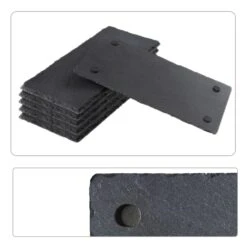 EGenuss 6er-Set Schieferplatten Dessertteller Sushi Geschirr Schwarz Teller Schiefer Serviertablett 30x15 Cm -Heimische Küche 1843fac3 6a6c 40eb 96c0 70903dc5236b