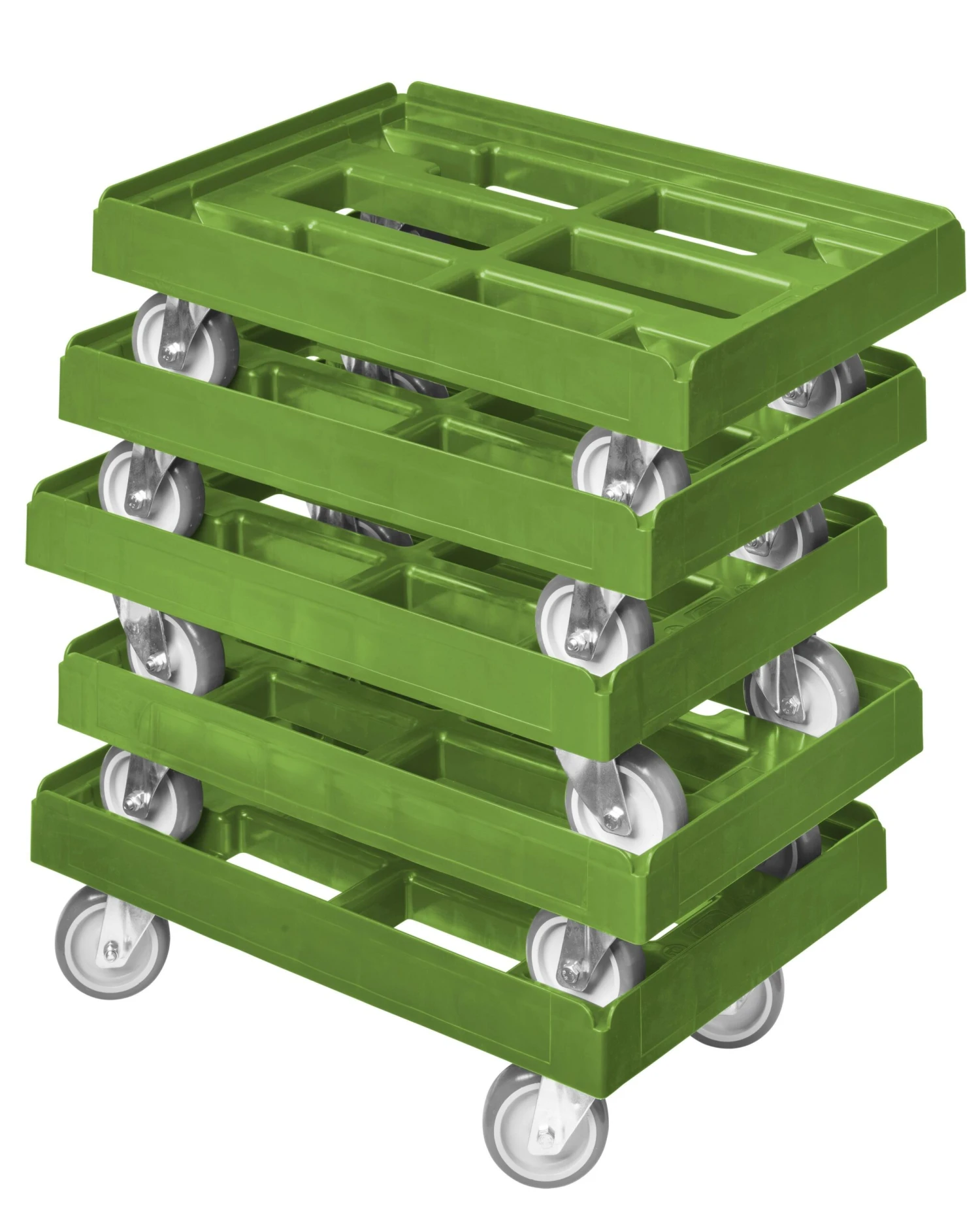 5 Stück Transportroller Für Kisten 60 X 40 Cm Mit 4 Lenkrollen In Gelb 7 5 Stück Transportroller Für Kisten 60 X 40 Cm Mit 4 Lenkrollen In Gelb – Bild 5