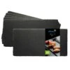 EGenuss 6er-Set Schieferplatten Dessertteller Sushi Geschirr Schwarz Teller Schiefer Serviertablett 30x15 Cm -Heimische Küche 23e146ea f31d 411f 8302 f64c1ed4d2c1