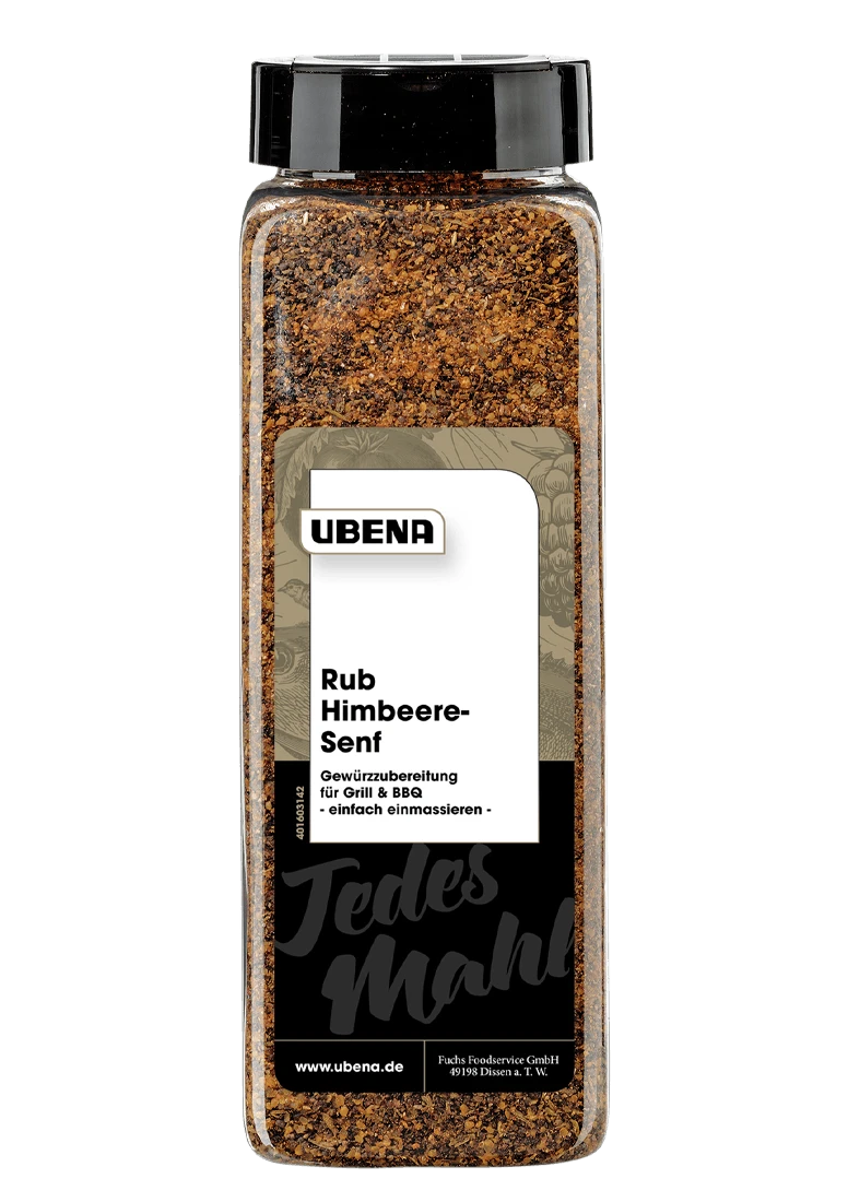 Ubena Rub Himbeere-Senf Gewürzzubereitung (650g) 3 Ubena Rub Himbeere-Senf Gewürzzubereitung (650g)