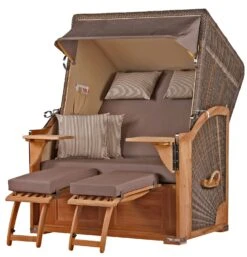 Strandkorb Komplettset - Bene Living - Schaalsee Mahagoni - PE Grau - Modell 534 - Inkl. Liftersystem -Heimische Küche 2b7c8e94 4398 4ade ac02 da50169f0a34
