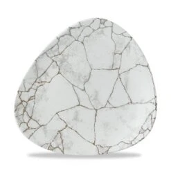 Studio Prints Kintsuki Agate Grey Line Dreieckiger Teller 22,9cm (12 Stück) Von CHEFGASTRO -Heimische Küche 2d70f416 31bd 439f b047 32ec4bb47889