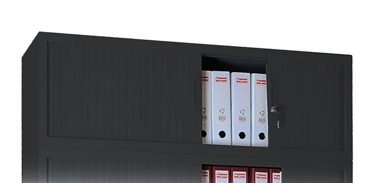 Aufsatzschrank Mit Rollladen Und Zylinderschloss 450 X 1000 X 457 Mm Grau 555400 4 Aufsatzschrank Mit Rollladen Und Zylinderschloss 450 X 1000 X 457 Mm Grau 555400 – Bild 2