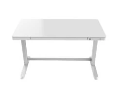 SIGMA Elektrisch Höhenverstellbarer Schreibtisch, P2-Grade Spanplatte/Metall/Kunststoff, 160x80x73.5-121 Cm, 2-Gang-Motor, Abgerundete Ecken, Weiß -Heimische Küche 31325941 e045 4d27 890a ecb2d5ed1427 2