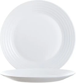 6er Set Dessertteller Flach Palazzo 19cm - Kuchenteller / Frühstücksteller Aus Weißem Porzellan Mit Dekor-Kreisen In Grau Und Dunkelrot -Heimische Küche 385f8a87 260e 46dd a9f6 8e54170d3b2d