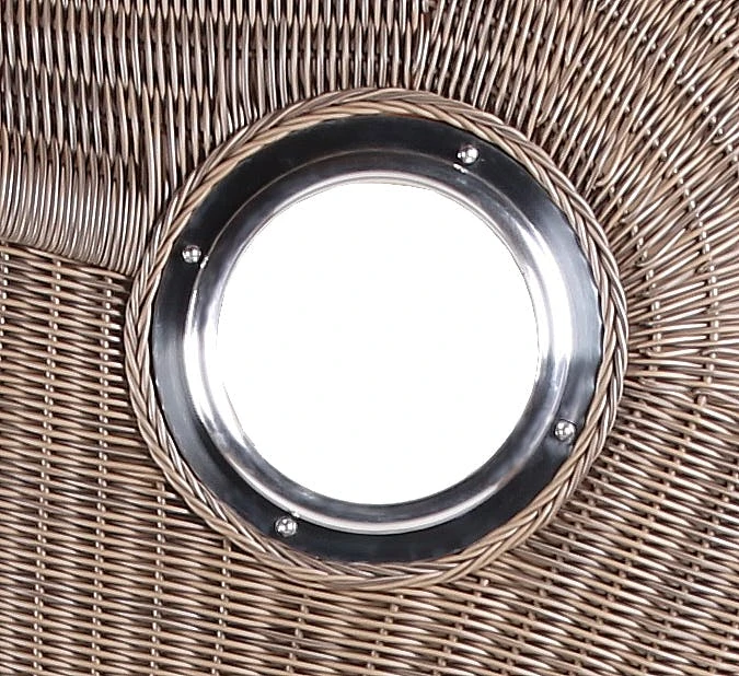 Strandkorb - Bene Living - Königssee Teak Bullauge - PE Grau - Modell 551 - Inkl. Liftersystem 9 Strandkorb - Bene Living - Königssee Teak Bullauge - PE Grau - Modell 551 - Inkl. Liftersystem – Bild 7