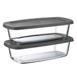 PIE LOCK | Glas Frischhaltedosen Set 10 Tlg | Vorratsdosen | Bento-Box | Aufschnittdose | Brotbox | Brotdose | Wurstdose | Mikrowellendose | Meal Prep -Heimische Küche 43ed389f 1552 4219 9600 453f4436529c