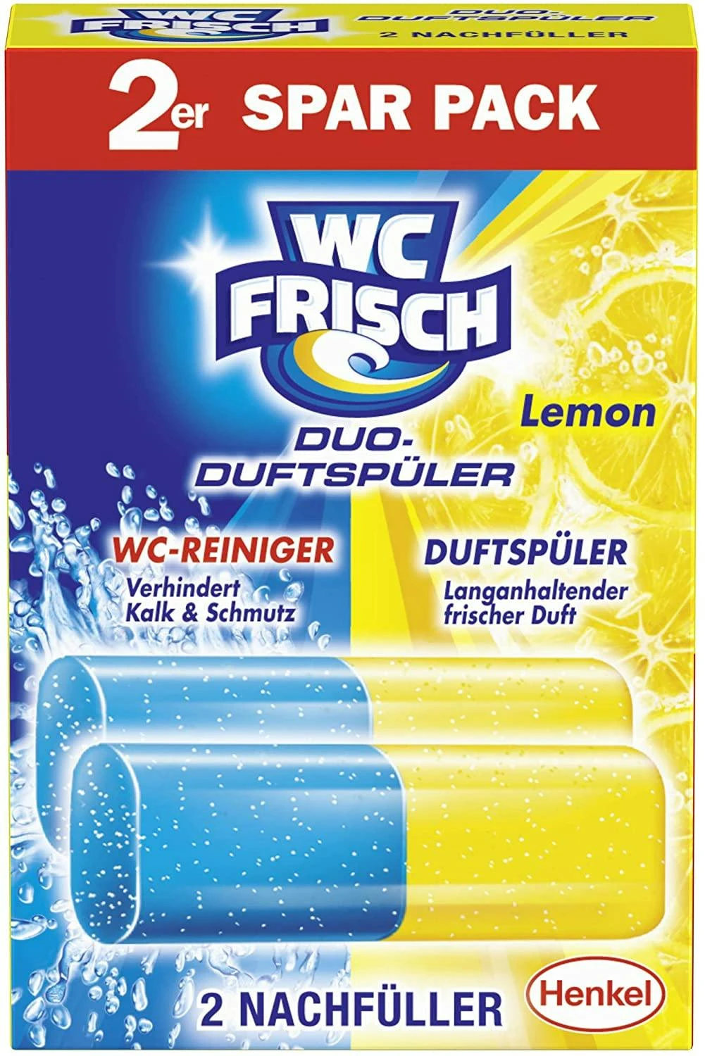 WC FRISCH Duo-Duftspüler 10er Pack Lemon WC Reiniger & WC-Duftstein 10x1 Stück 7 WC FRISCH Duo-Duftspüler 10er Pack Lemon WC Reiniger & WC-Duftstein 10x1 Stück – Bild 5