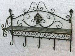 DanDiBo Garderobe Malega 12205 Wandgarderobe 60 Cm Kleiderhaken Wandregal Regal Haken -Heimische Küche 4a9606eb a7c4 4b85 ad26 62c3a1218b9e