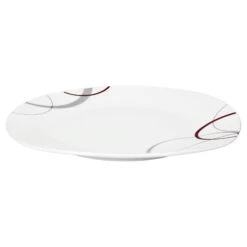6er Set Essteller Flach Palazzo 25cm - Speiseteller Aus Weißem Porzellan Mit Dekor-Kreisen In Grau Und Dunkelrot 14 6er Set Essteller Flach Palazzo 25cm - Speiseteller Aus Weißem Porzellan Mit Dekor-Kreisen In Grau Und Dunkelrot -Heimische Küche 537d16c5 cf0a 4afd ac7e a15ed6c0bcfa