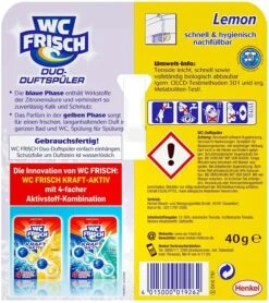 WC Frisch Duo-Duftspüler Lemon 4er Pack WC-Duftstein 4x1 Stück WC Reiniger -Heimische Küche 56284b4f 91fd 401f bebc deda92656b06