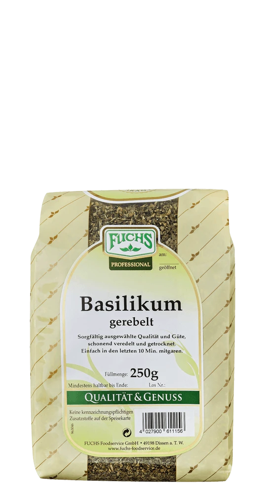 Fuchs Basilikum Gerebelt (250g) 3 Fuchs Basilikum Gerebelt (250g)