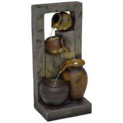 Skyriver Gartenbrunnen Zimmerbrunnen Indoor Outdoor LED Warmweiß 10 M Kabel Verzinkt Bronze-Optik Bronze -Heimische Küche 63e638d5 c00e 4945 ac61 f58c83056f1d