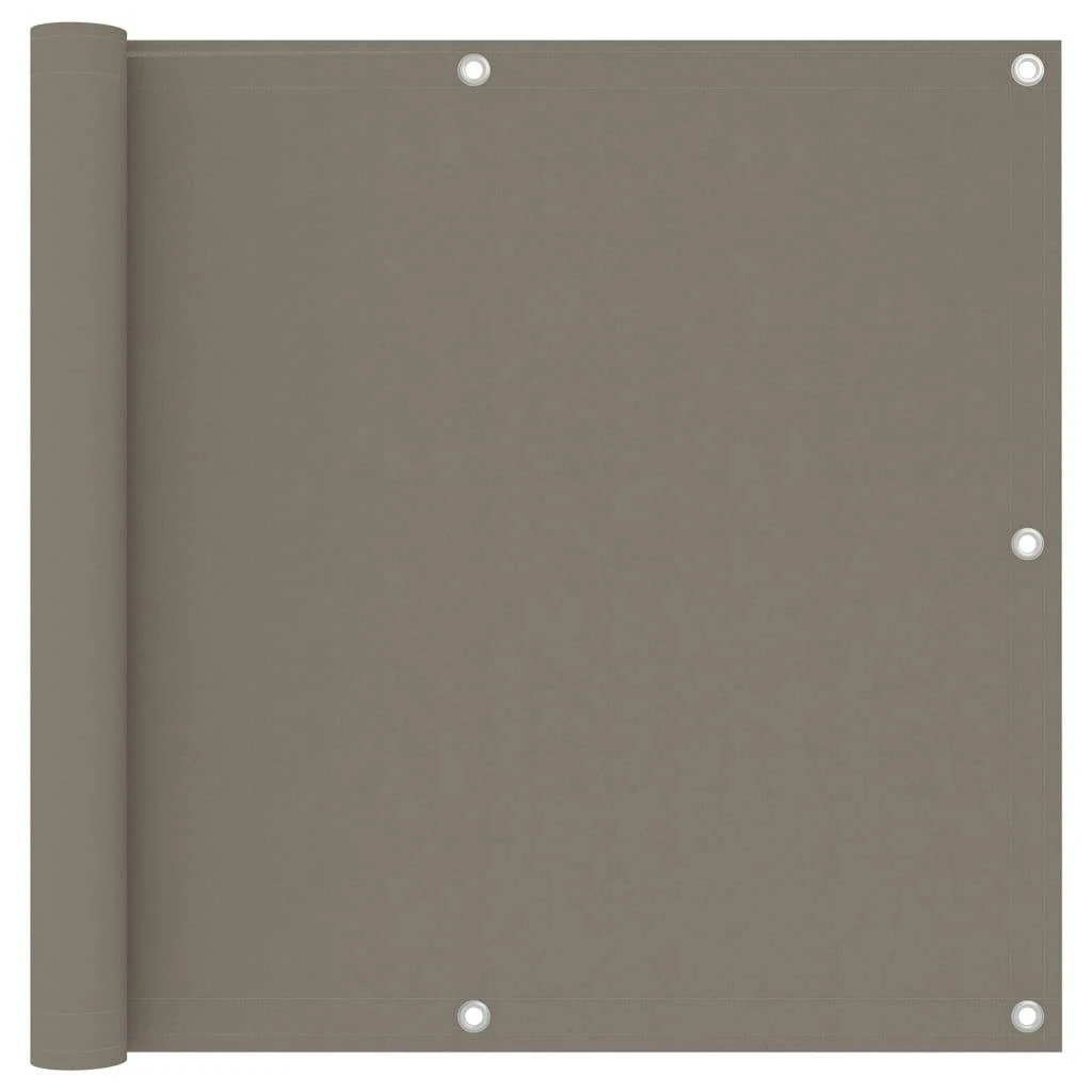 VidaXL Balkon-Sichtschutz Taupe 90x600 Cm Oxford-Gewebe 3 VidaXL Balkon-Sichtschutz Taupe 90x600 Cm Oxford-Gewebe