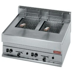 Gastro Gas-Fritteuse Zwei Becken Tischgerät Fritteuse Je 8 L Kapazität -Heimische Küche 7018b7fe bb64 478b b127 7c5806e7bf27