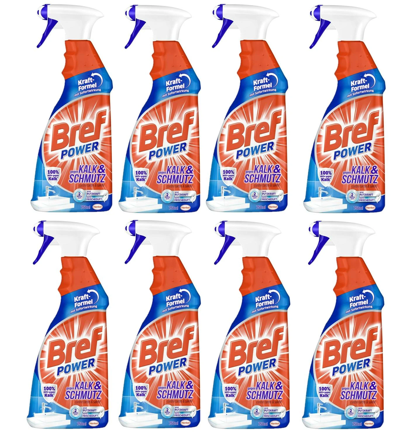 Bref Power Gegen Kalk Und Schmutz Kalkreiniger 2x750 Ml Sprühflasche Reiniger 5 Bref Power Gegen Kalk Und Schmutz Kalkreiniger 2x750 Ml Sprühflasche Reiniger – Bild 3