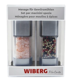 WIBERG Menage Mit Salz- Und Pfeffermühle Menage Aus Rostfreiem Edelstahl Und ABS Kunststoff (205 G) 9 WIBERG Menage Mit Salz- Und Pfeffermühle Menage Aus Rostfreiem Edelstahl Und ABS Kunststoff (205 G) -Heimische Küche 74b78709 5f82 4345 b220 4ea9ddf6bb9c 1