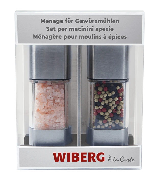 WIBERG Menage Mit Salz- Und Pfeffermühle Menage Aus Rostfreiem Edelstahl Und ABS Kunststoff (205 G) 6 WIBERG Menage Mit Salz- Und Pfeffermühle Menage Aus Rostfreiem Edelstahl Und ABS Kunststoff (205 G) – Bild 4