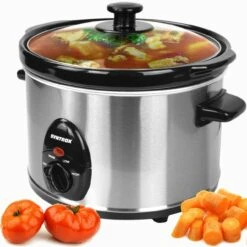 7,5 Liter Edelstahl Slow Cooker Mit Warmhaltefunktion -Heimische Küche 7a48c80d 3555 4e05 aacd 1033b4f006a3
