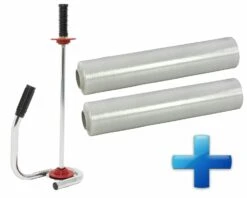 Sparset 2 Rollen Handstretchfolie Handwickelfolie Schwarz Mit Abroller DE LUXE -Heimische Küche 7ea9254d f04a 40ba a61e 455135d52c2c