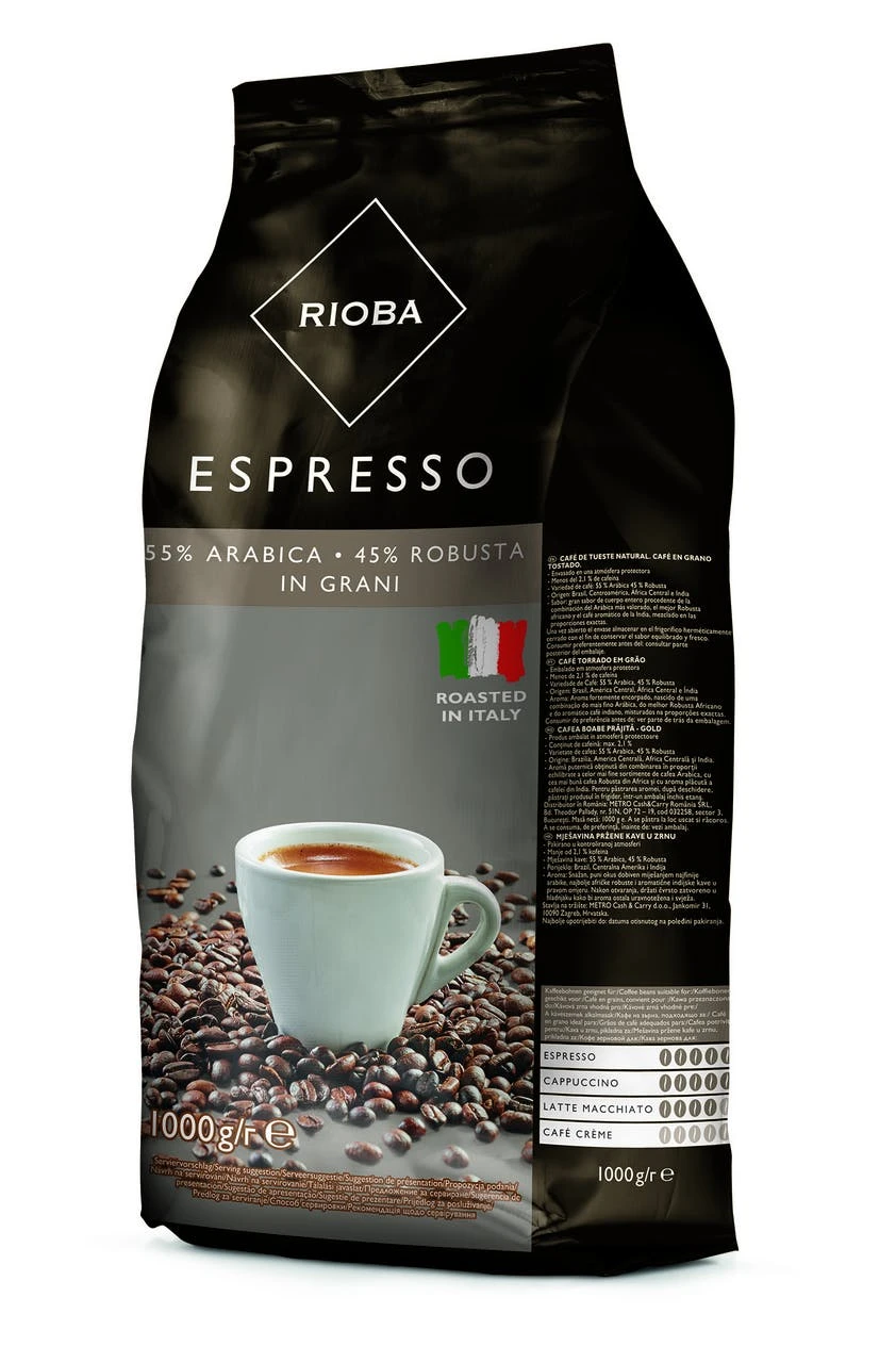 Rioba Kaffeebohnen Caffee Crema Dolce (1 Kg) 6 Rioba Kaffeebohnen Caffee Crema Dolce (1 Kg) – Bild 4