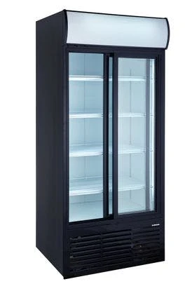 GastroHero Getränkekühlschrank PROFI 783 Slim Mit Schiebetüren Schwarz 3 GastroHero Getränkekühlschrank PROFI 783 Slim Mit Schiebetüren Schwarz