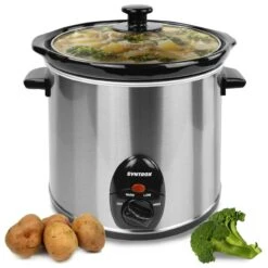 7,5 Liter Edelstahl Slow Cooker Mit Warmhaltefunktion -Heimische Küche 85aec754 910e 4396 8282 9eacf3970fa2