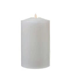 LED Windlicht Kerze Im Glas Echtwachs Flackernde 3D Flamme Timer H: 10cm Orange -Heimische Küche 8c230ae1 2767 40dc b391 afb3ffba3ea3