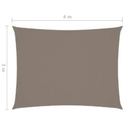 VidaXL Sonnensegel Oxford-Gewebe Rechteckig 3x4 M Taupe -Heimische Küche 8e0daf28 ae44 4ba9 b398 08b214300765