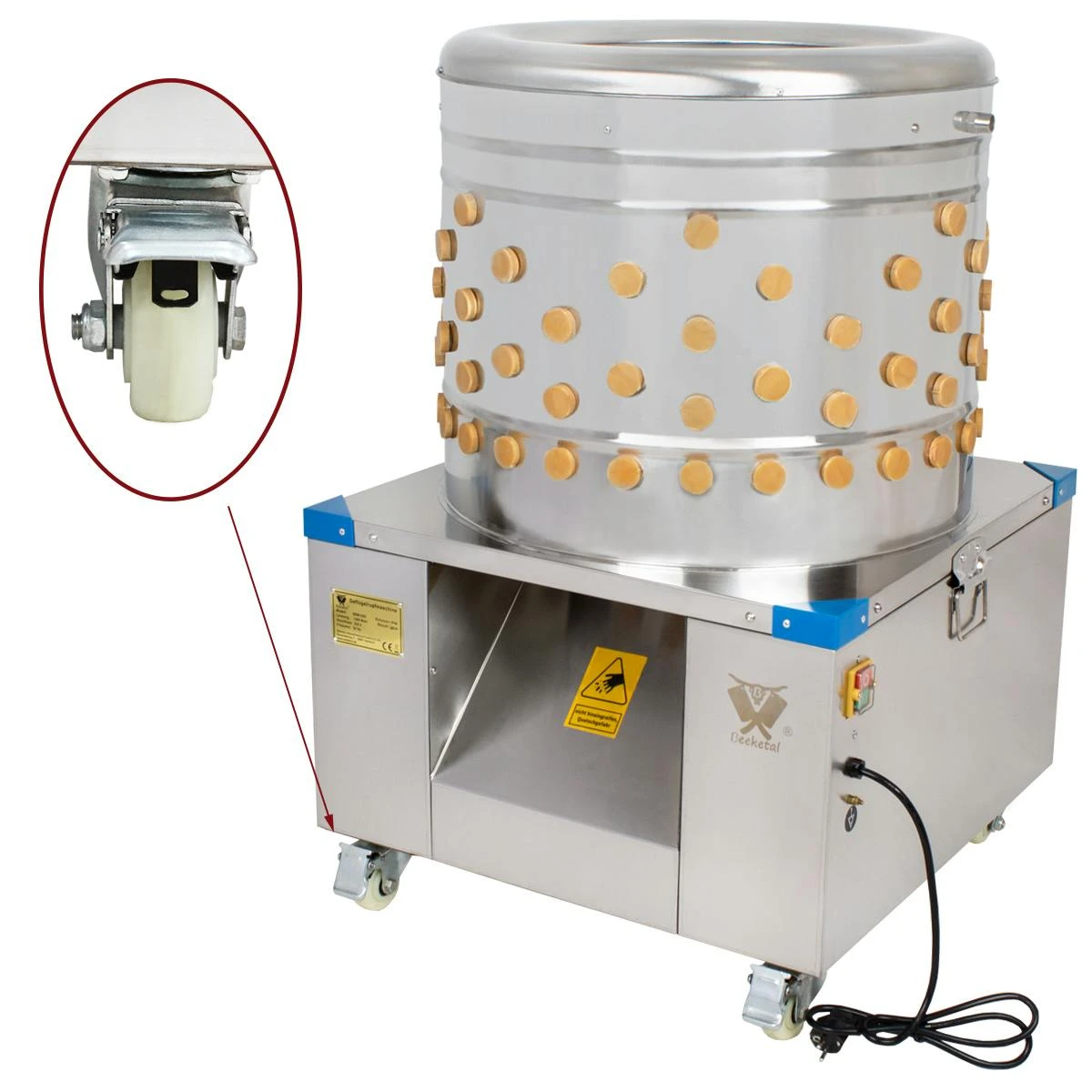 Beeketal Geflügelrupfmaschine Rupfmaschine Nassrupfmaschine Für Wachteln+Tauben - BRM750 4 Beeketal Geflügelrupfmaschine Rupfmaschine Nassrupfmaschine Für Wachteln+Tauben - BRM750 – Bild 2