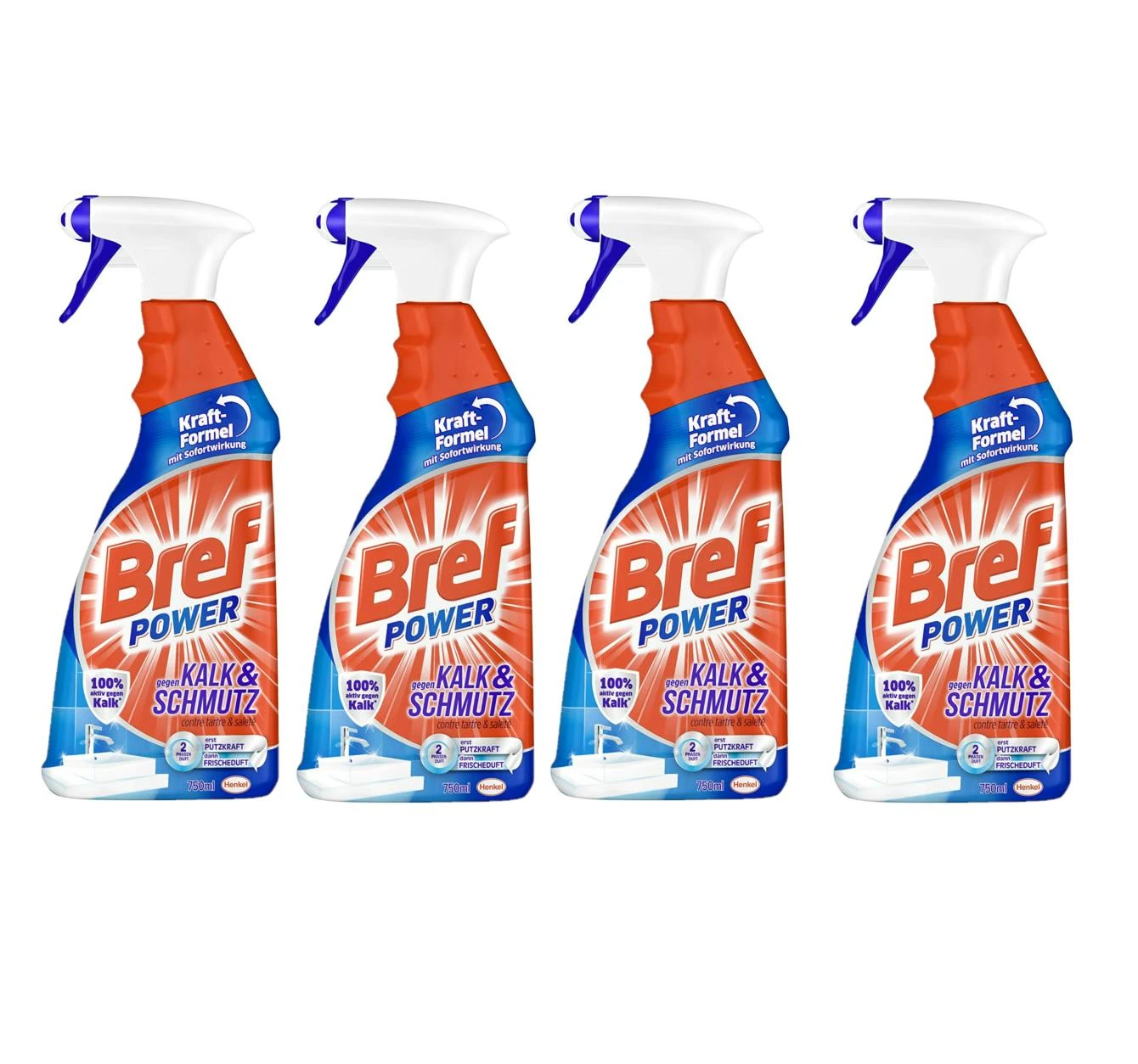 Bref Power Gegen Kalk Und Schmutz Kalkreiniger 2x750 Ml Sprühflasche Reiniger 4 Bref Power Gegen Kalk Und Schmutz Kalkreiniger 2x750 Ml Sprühflasche Reiniger – Bild 2