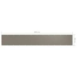 VidaXL Balkon-Sichtschutz Taupe 90x600 Cm Oxford-Gewebe 14 VidaXL Balkon-Sichtschutz Taupe 90x600 Cm Oxford-Gewebe -Heimische Küche 98f389c6 cc0e 49e7 8e8a 82659e4d84ac