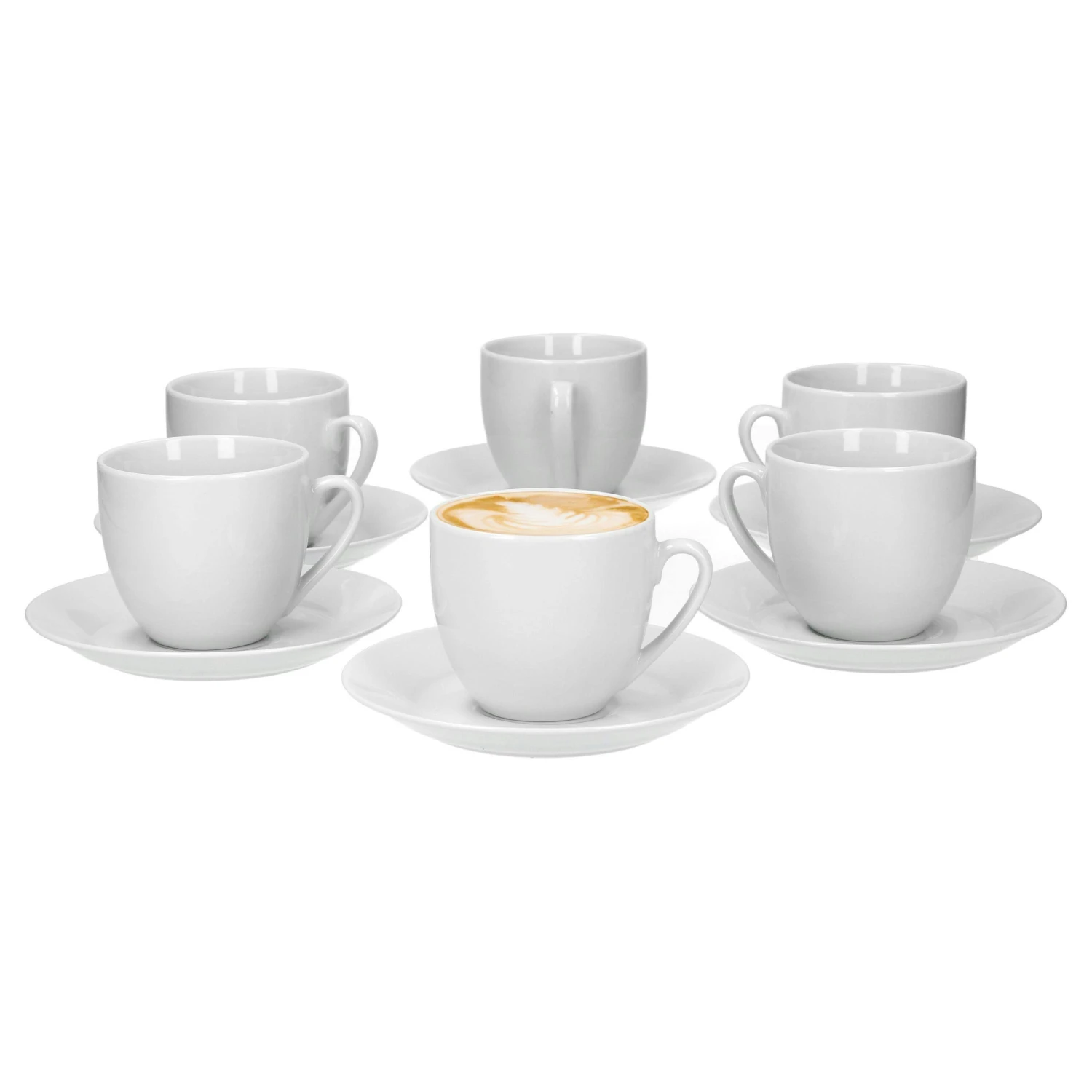 6er Set Kaffeetasse Mit Untertasse Classico 6 6er Set Kaffeetasse Mit Untertasse Classico – Bild 4