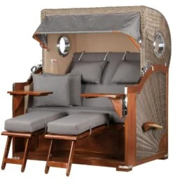 Strandkorb - Bene Living - Königssee Teak Bullauge - PE Grau - Modell 551 - Inkl. Liftersystem 12 Strandkorb - Bene Living - Königssee Teak Bullauge - PE Grau - Modell 551 - Inkl. Liftersystem -Heimische Küche a245090d 87d4 4895 9d6d d540cac4417b