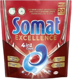Somat Excellence 4in1 Caps 2x20 Caps Spülmaschinen Reinigung Geschirrspülmittel -Heimische Küche a550f890 dbf0 452f 90bf 9232716a5d89