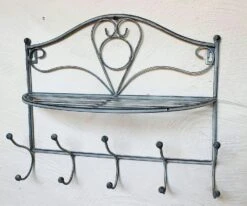 DanDiBo Garderobe Malega 12205 Wandgarderobe 60 Cm Kleiderhaken Wandregal Regal Haken -Heimische Küche b5f6f27b dbe1 4782 97d6 61253b683be4