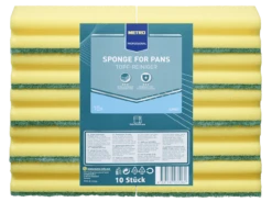 METRO Professional Jumbo Topf-Reiniger, Rechteckig, Gelb / Grün, 10 Stück