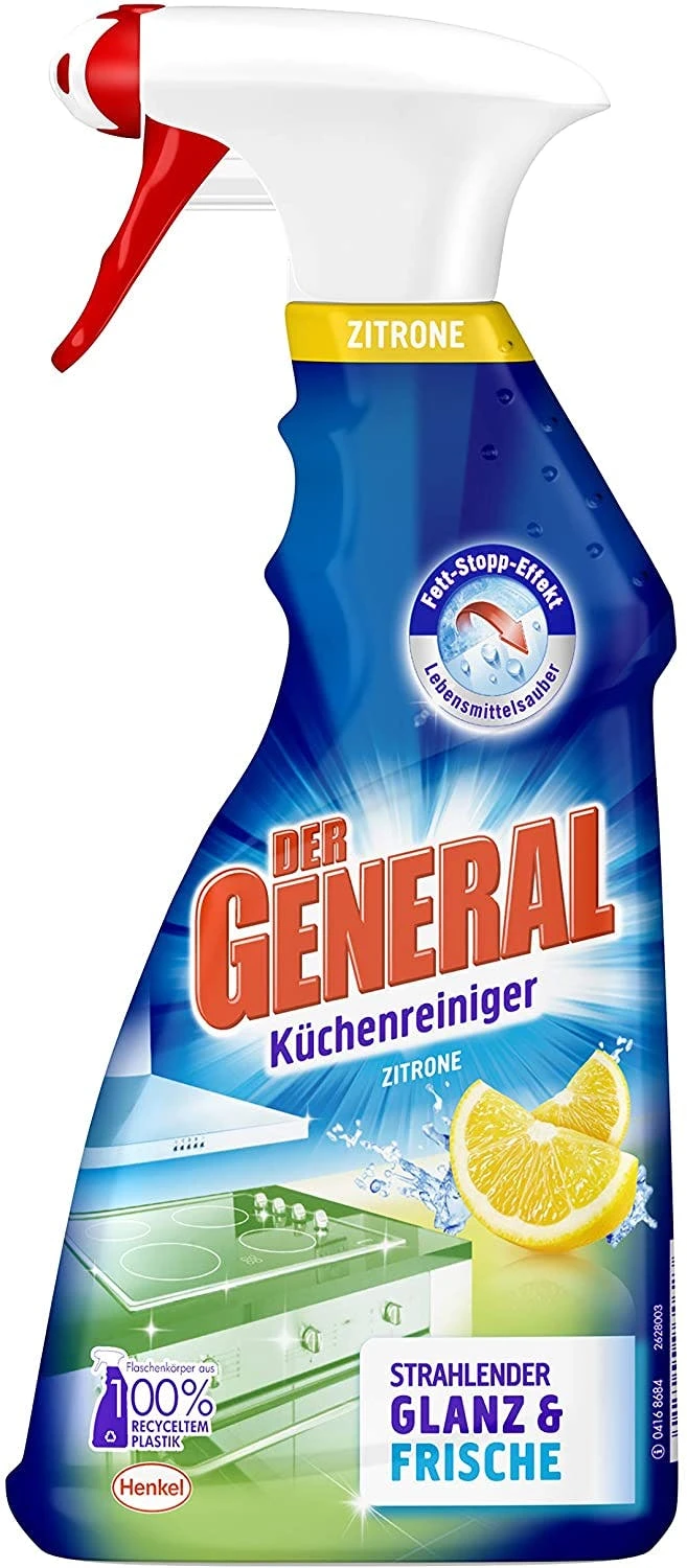 Der General Küchenreiniger Zitrone Spray 500 Ml Reinigungsmittel Reiniger 3 Der General Küchenreiniger Zitrone Spray 500 Ml Reinigungsmittel Reiniger