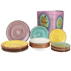 18-teiliges Tellerset Ibiza Rainbow Für 6 Personen Im Farbenfrohen Stil 11 18-teiliges Tellerset Ibiza Rainbow Für 6 Personen Im Farbenfrohen Stil -Heimische Küche f47983f4 1d92 47c6 b35b 18bda6f3f19f