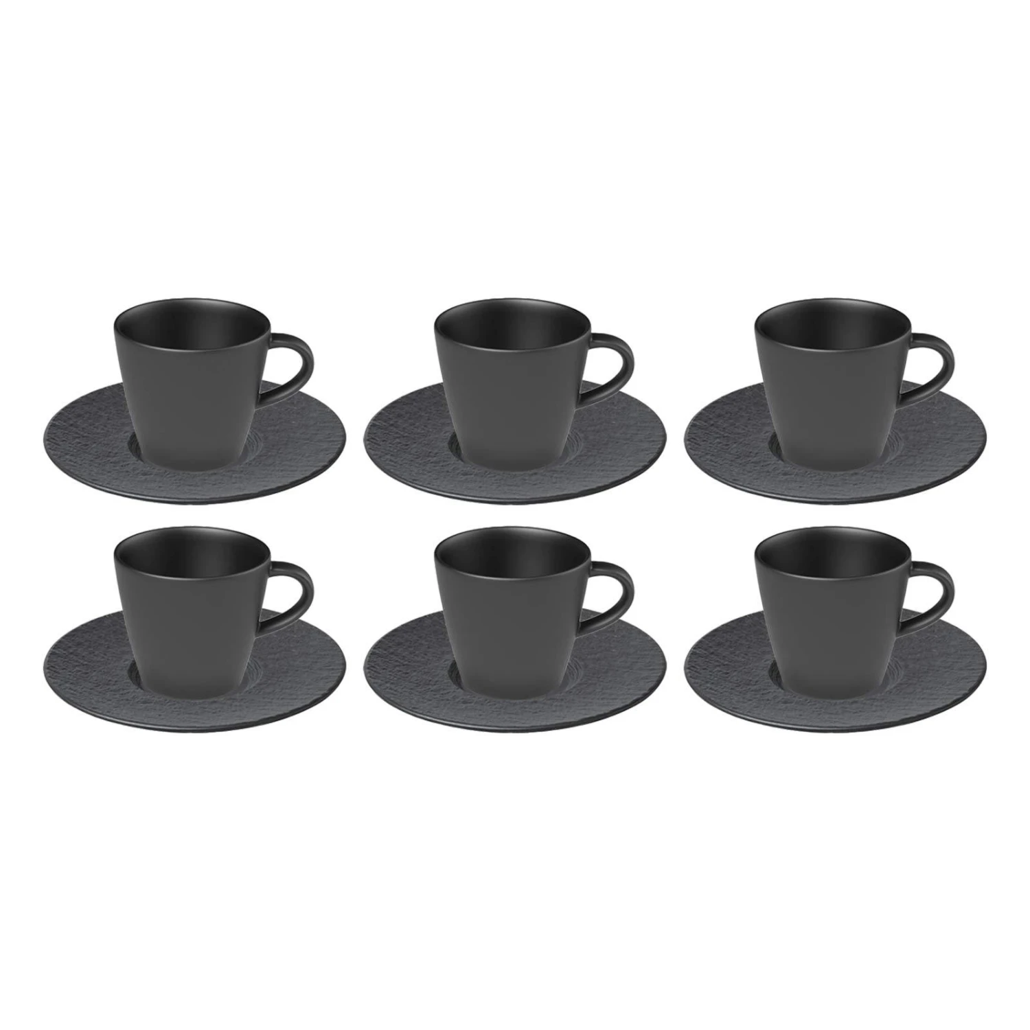 Villeroy & Boch Manufacture Rock Kaffee Set Schwarz 12-teilig 3 Villeroy & Boch Manufacture Rock Kaffee Set Schwarz 12-teilig